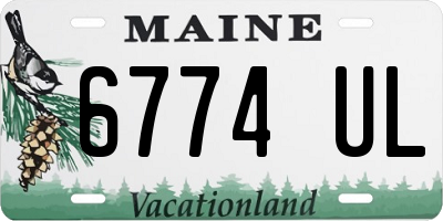 ME license plate 6774UL