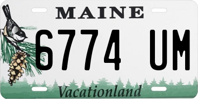 ME license plate 6774UM