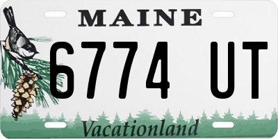 ME license plate 6774UT