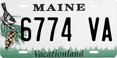 ME license plate 6774VA