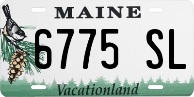 ME license plate 6775SL