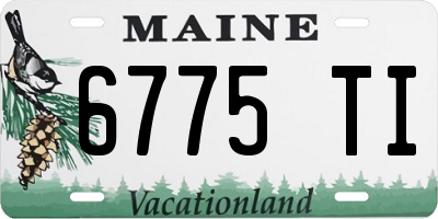 ME license plate 6775TI