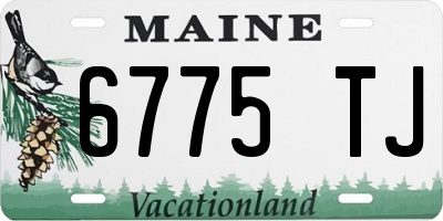 ME license plate 6775TJ