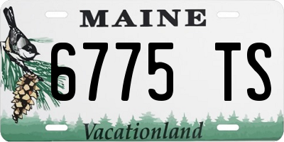 ME license plate 6775TS