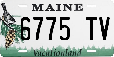 ME license plate 6775TV