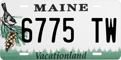 ME license plate 6775TW