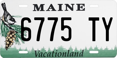 ME license plate 6775TY