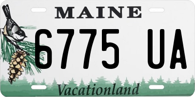 ME license plate 6775UA