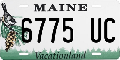 ME license plate 6775UC