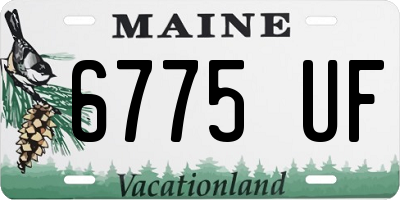 ME license plate 6775UF