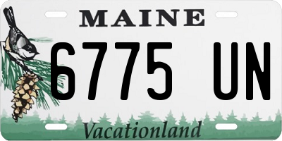 ME license plate 6775UN