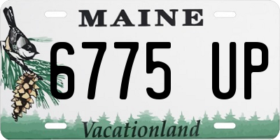 ME license plate 6775UP