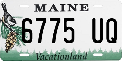 ME license plate 6775UQ