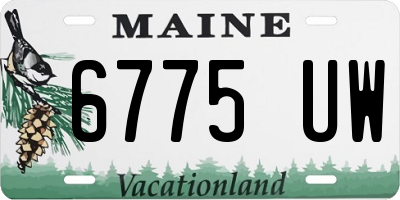 ME license plate 6775UW