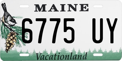 ME license plate 6775UY