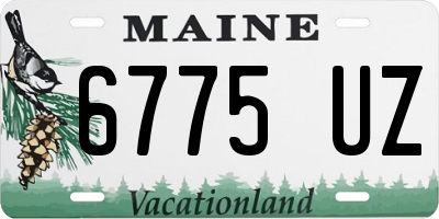 ME license plate 6775UZ