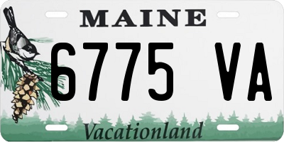 ME license plate 6775VA