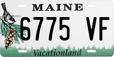 ME license plate 6775VF