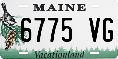 ME license plate 6775VG