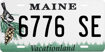 ME license plate 6776SE
