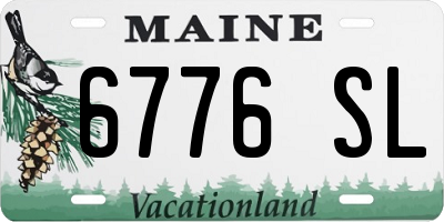 ME license plate 6776SL