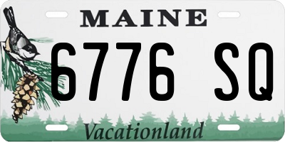 ME license plate 6776SQ