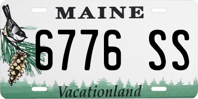 ME license plate 6776SS
