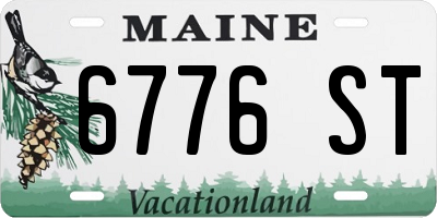 ME license plate 6776ST
