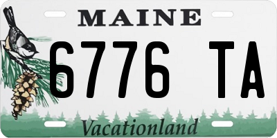 ME license plate 6776TA