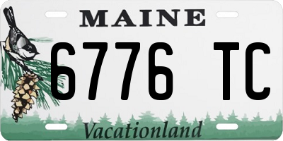 ME license plate 6776TC