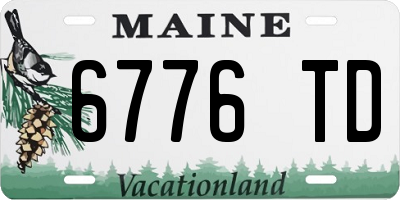 ME license plate 6776TD