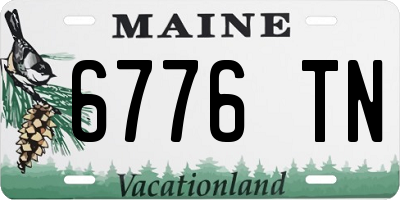 ME license plate 6776TN