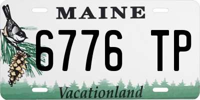 ME license plate 6776TP