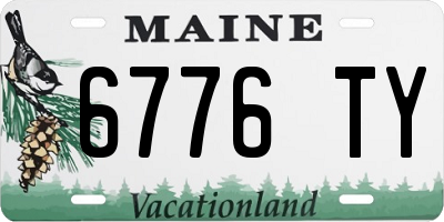 ME license plate 6776TY