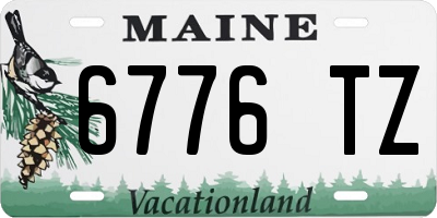 ME license plate 6776TZ