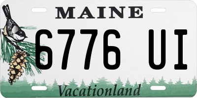 ME license plate 6776UI