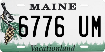 ME license plate 6776UM