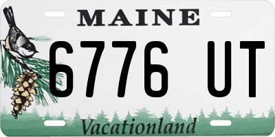 ME license plate 6776UT
