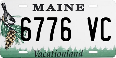 ME license plate 6776VC