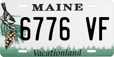 ME license plate 6776VF