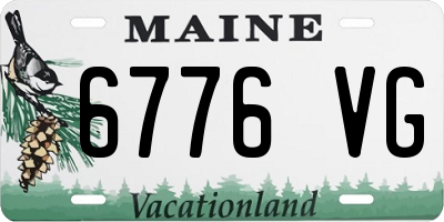 ME license plate 6776VG