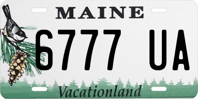 ME license plate 6777UA