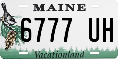 ME license plate 6777UH