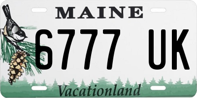 ME license plate 6777UK
