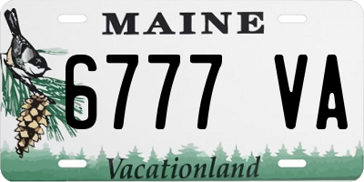 ME license plate 6777VA