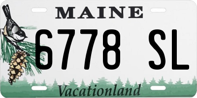 ME license plate 6778SL
