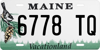 ME license plate 6778TQ