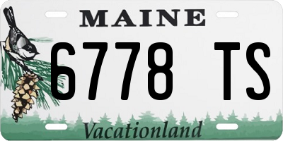 ME license plate 6778TS