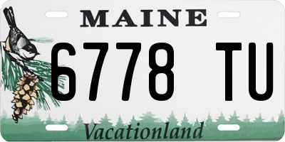 ME license plate 6778TU