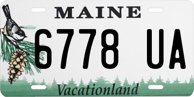 ME license plate 6778UA